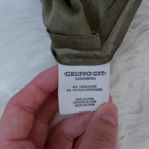 Emanuel Ungaro Linen-Blend Dustier Blazer Jacket - Picture 8 of 10